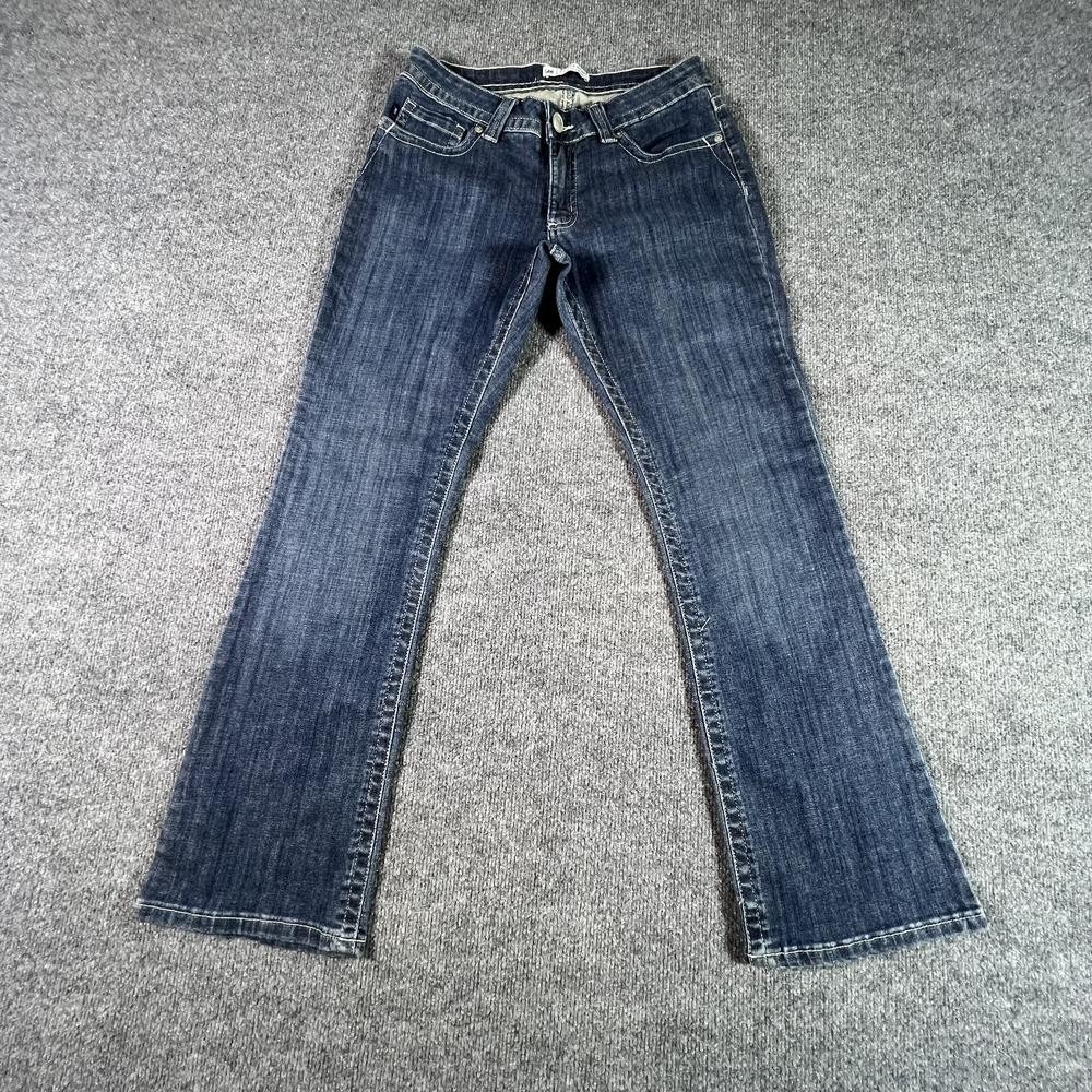 Lee Slender Secret Bootcut Jeans Women's 10P Blue Cotton Denim Faded Stretch